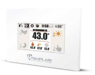 Pannello controllo pompe calore